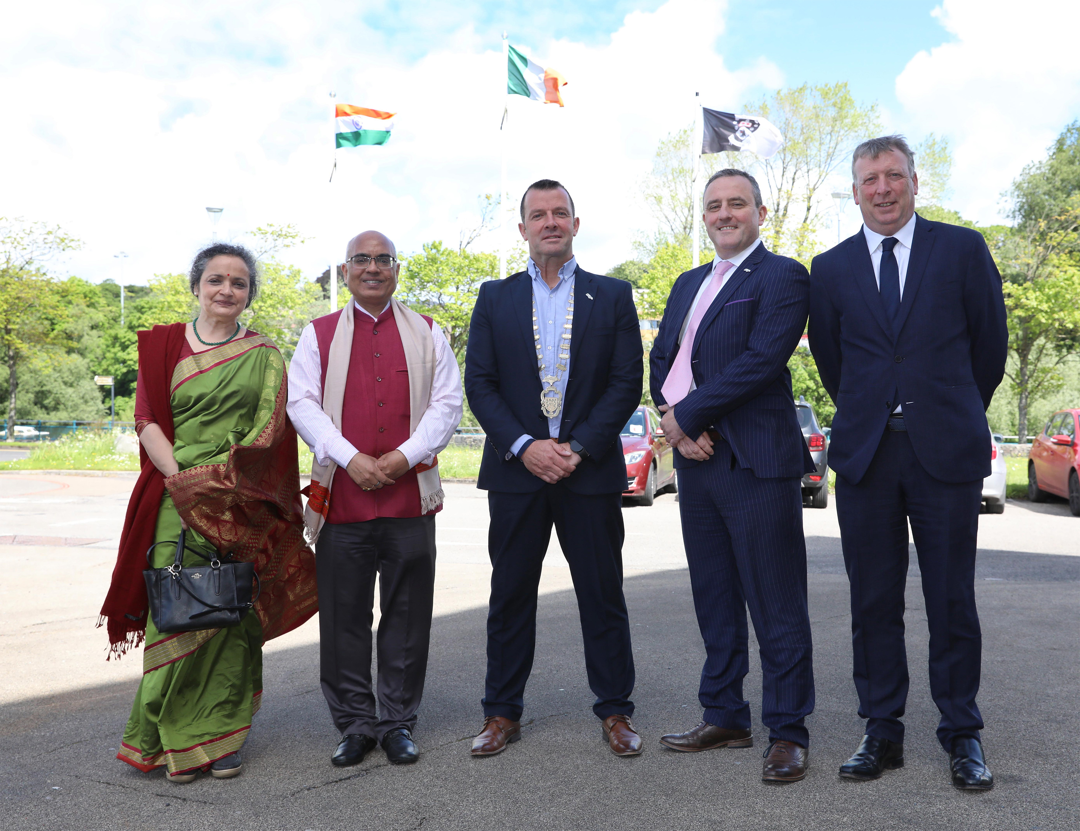 Cathaoirleach welcomes Indian Ambassador to County Hall